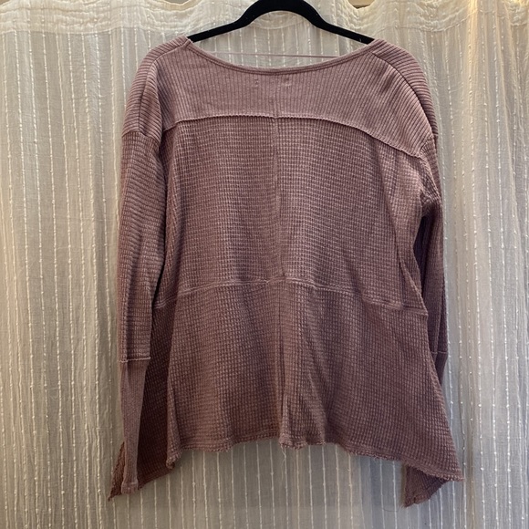 Harlow long sleeved top, dark lavender Size XL - Picture 3 of 6